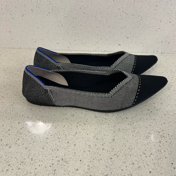 Rothy's Black and Gray Minimalist Flats - Picture 1 of 5